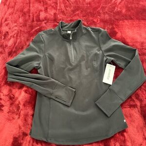 Marika NWT Black Quarter-Zip Utility Jacket L